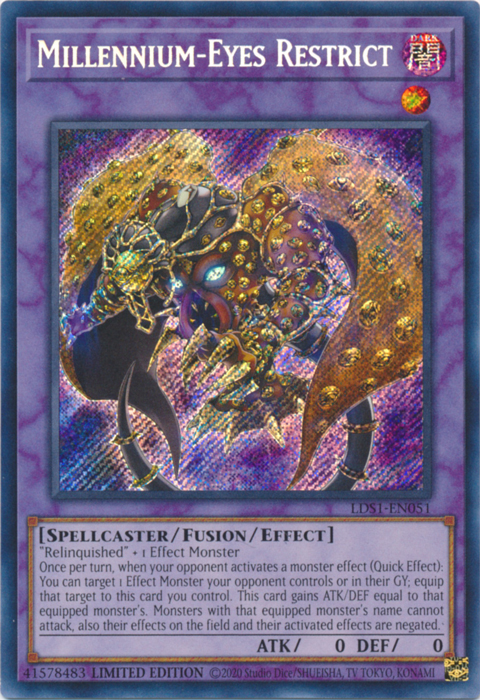 Millennium-Eyes Restrict [LDS1-EN051] Secret Rare | Exor Games Dartmouth