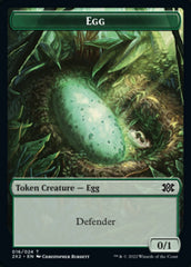 Egg // Monk Double-sided Token [Double Masters 2022 Tokens] | Exor Games Dartmouth