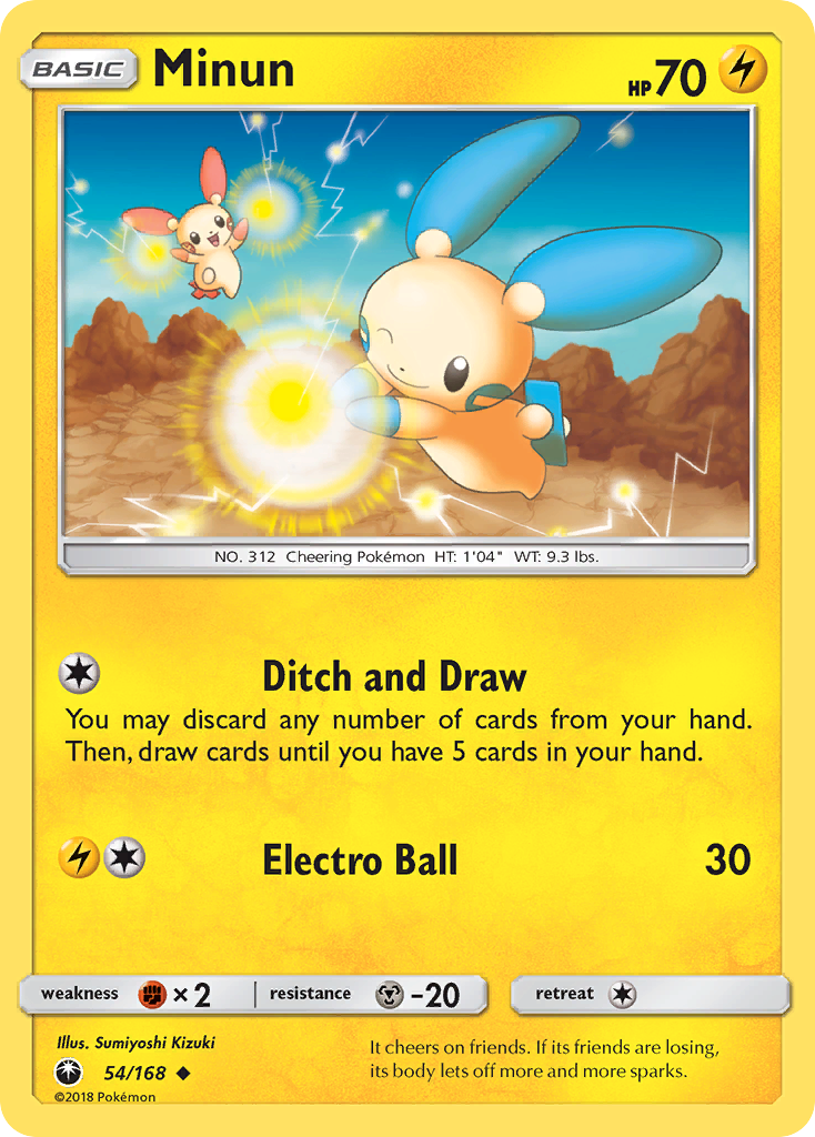 Minun (54/168) [Sun & Moon: Celestial Storm] | Exor Games Dartmouth