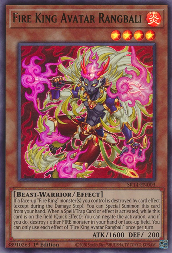 Fire King Avatar Rangbali [SR14-EN003] Ultra Rare | Exor Games Dartmouth