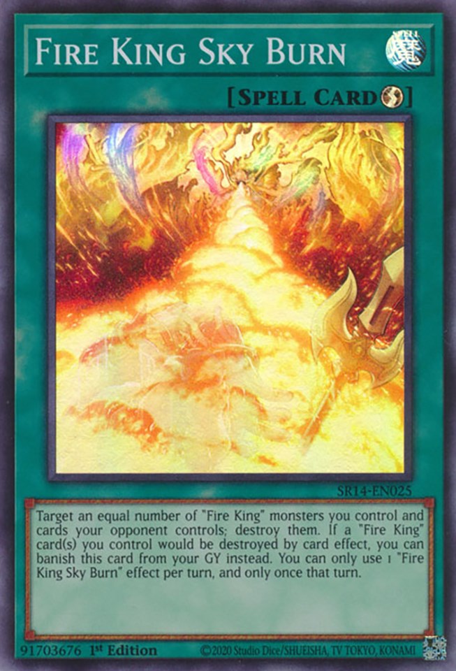 Fire King Sky Burn [SR14-EN025] Super Rare | Exor Games Dartmouth