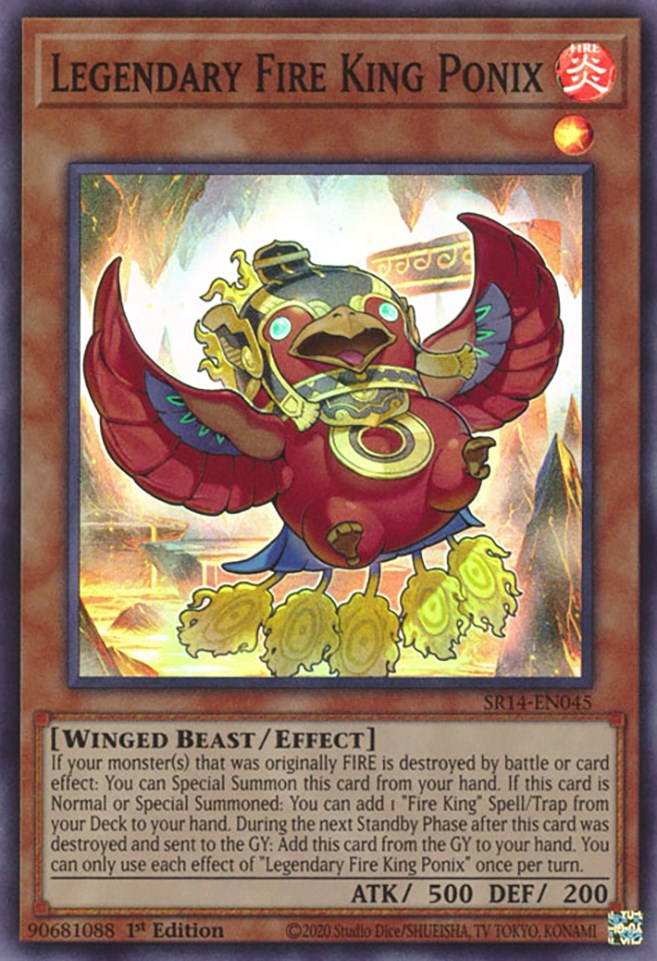 Legendary Fire King Ponix [SR14-EN045] Super Rare | Exor Games Dartmouth