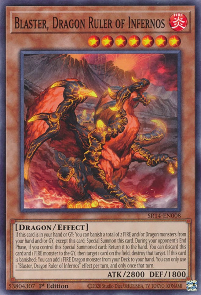 Blaster, Dragon Ruler of Infernos [SR14-EN008] Common | Exor Games Dartmouth