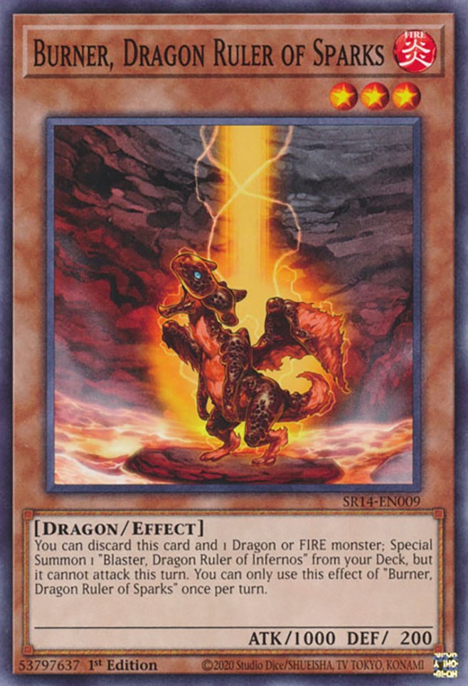 Burner, Dragon Ruler of Sparks [SR14-EN009] Common | Exor Games Dartmouth