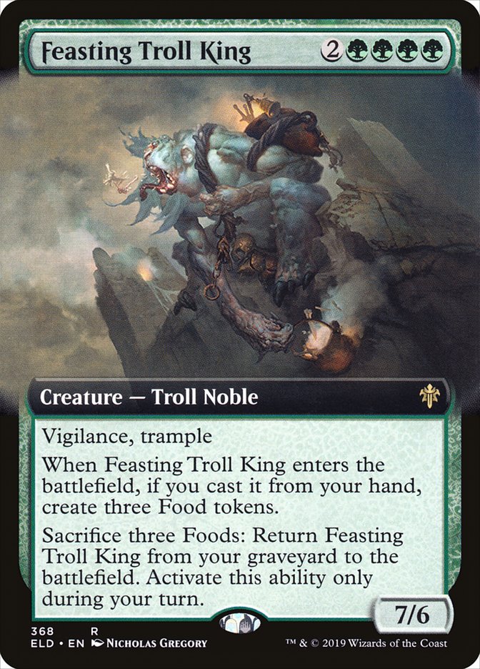 Feasting Troll King (Extended Art) [Throne of Eldraine] | Exor Games Dartmouth