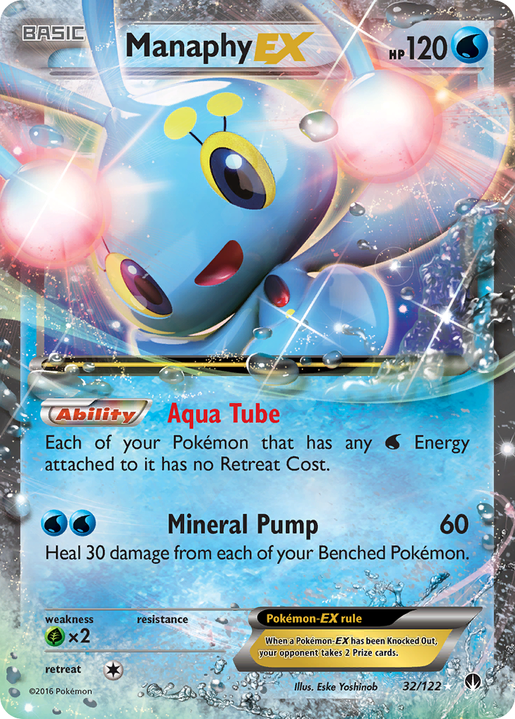 Manaphy EX (32/122) [XY: BREAKpoint] | Exor Games Dartmouth