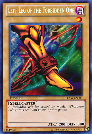 Left Leg of the Forbidden One [LCYW-EN303] Secret Rare | Exor Games Dartmouth