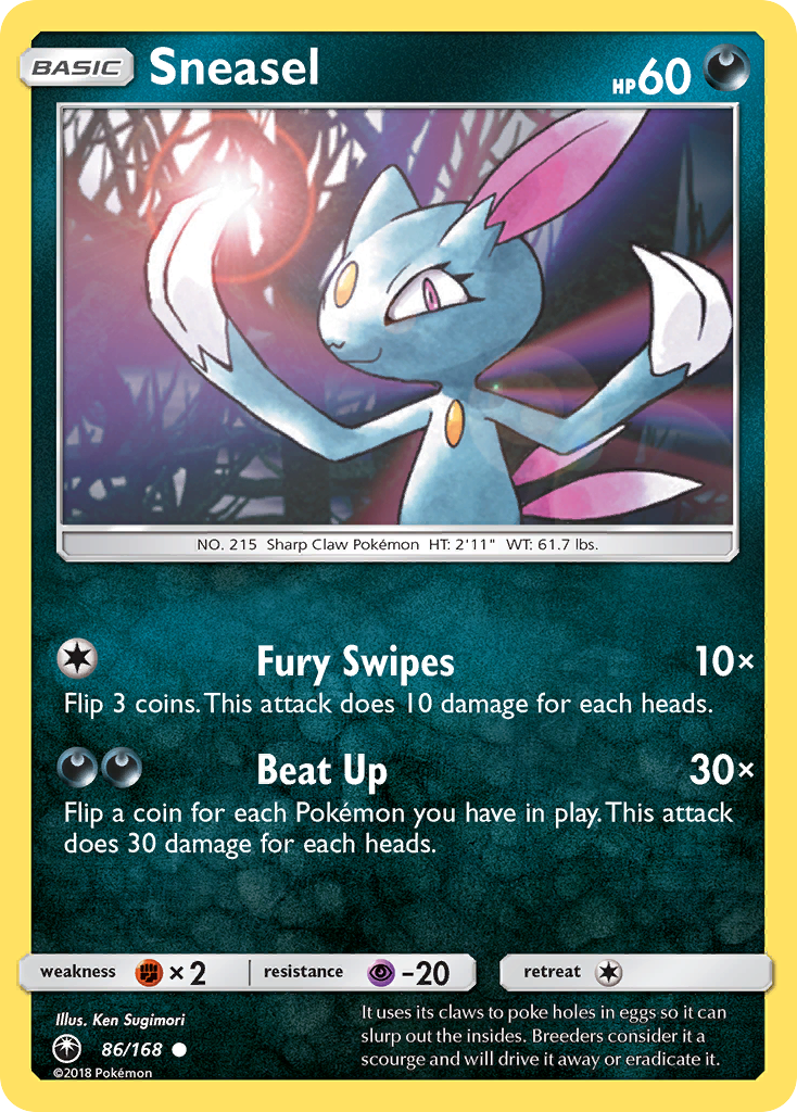 Sneasel (86/168) [Sun & Moon: Celestial Storm] | Exor Games Dartmouth