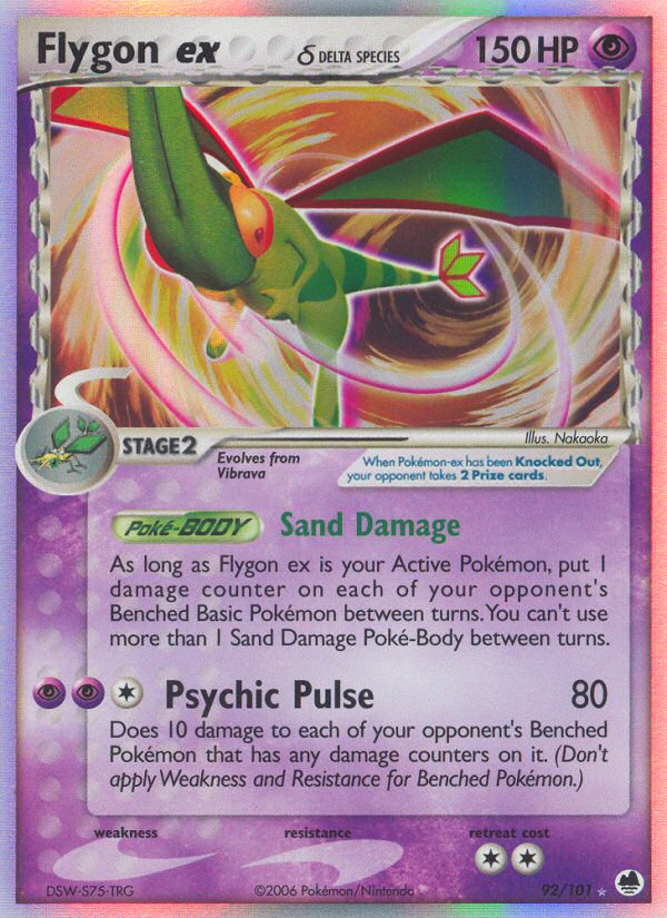 Flygon ex (92/101) (Delta Species) [EX: Dragon Frontiers] | Exor Games Dartmouth