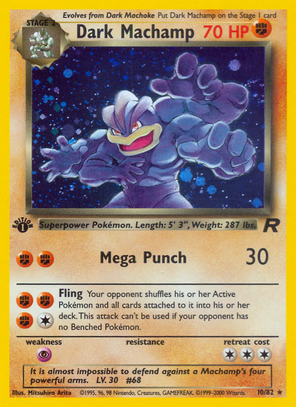 Dark Machamp (10/82) [Team Rocket 1st Edition] | Exor Games Dartmouth