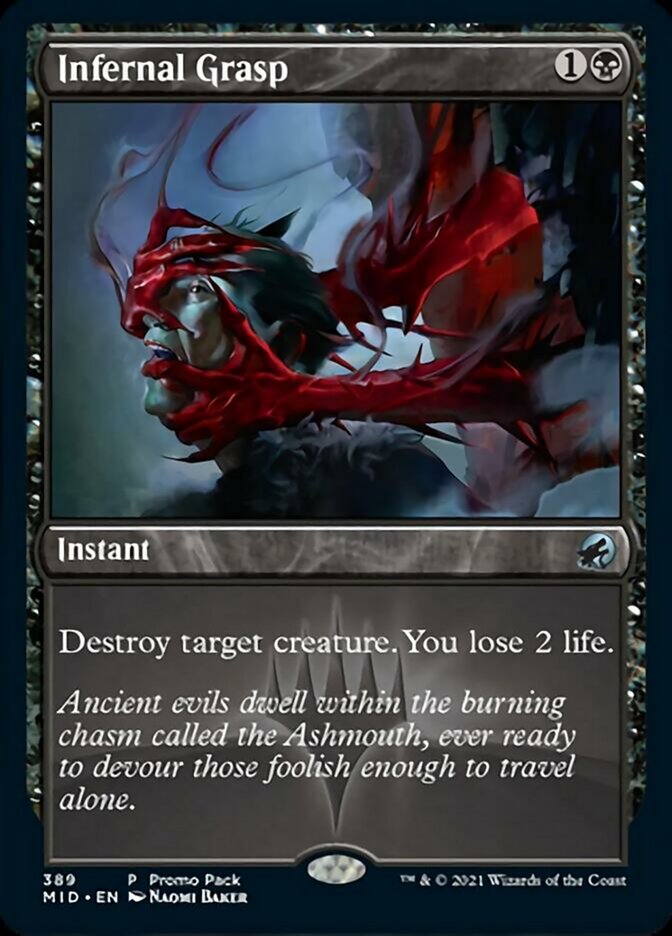 Infernal Grasp (Promo Pack) [Innistrad: Midnight Hunt Promos] | Exor Games Dartmouth