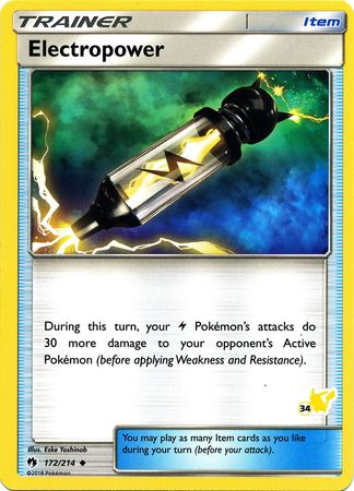 Electropower (172/214) (Pikachu Stamp #34) [Battle Academy 2020] | Exor Games Dartmouth