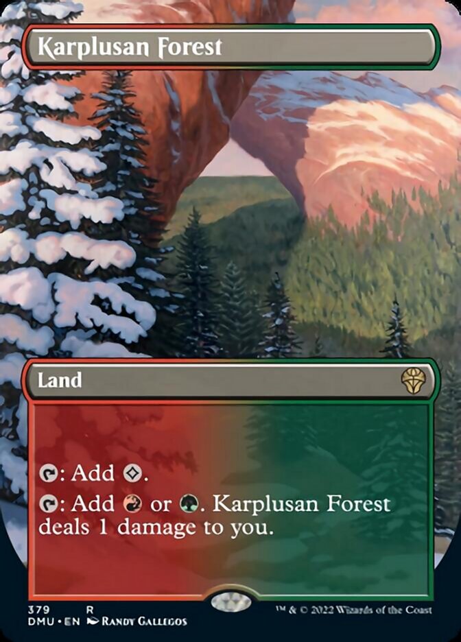 Karplusan Forest (Borderless Alternate Art) [Dominaria United] | Exor Games Dartmouth