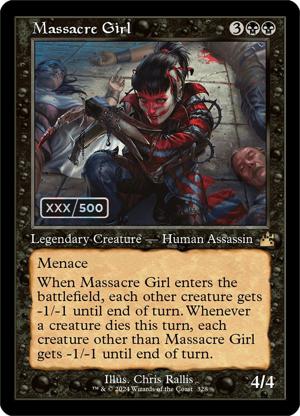 Massacre Girl (Retro) (Serialized) [Ravnica Remastered] | Exor Games Dartmouth