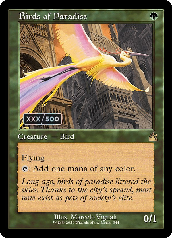 Birds of Paradise (Retro) (Serialized) [Ravnica Remastered] | Exor Games Dartmouth