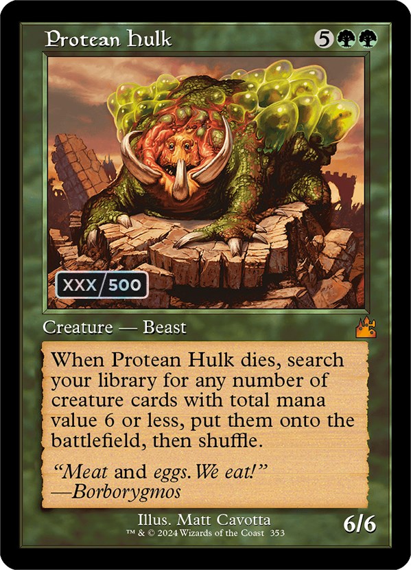 Protean Hulk (Retro) (Serialized) [Ravnica Remastered] | Exor Games Dartmouth