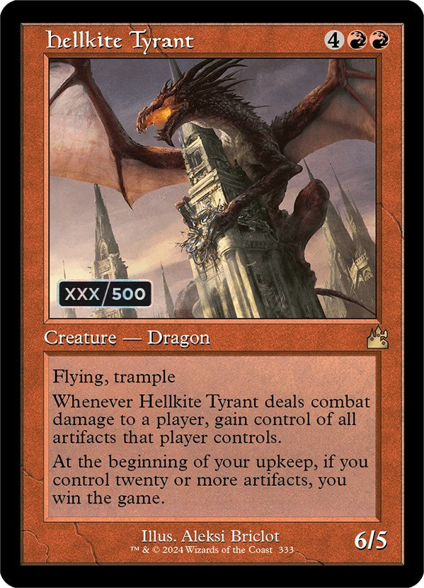 Hellkite Tyrant (Retro) (Serialized) [Ravnica Remastered] | Exor Games Dartmouth