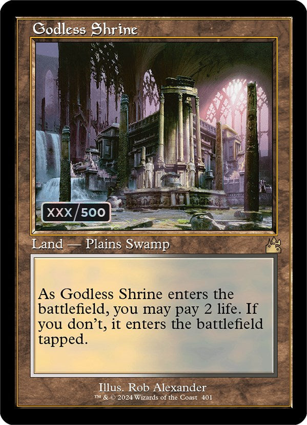 Godless Shrine (Retro) (Serialized) [Ravnica Remastered] | Exor Games Dartmouth