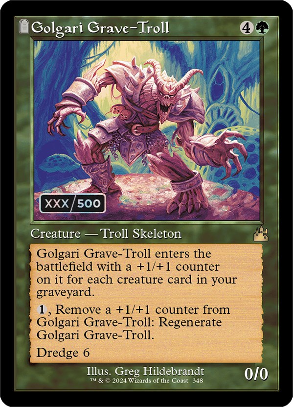 Golgari Grave-Troll (Retro) (Serialized) [Ravnica Remastered] | Exor Games Dartmouth