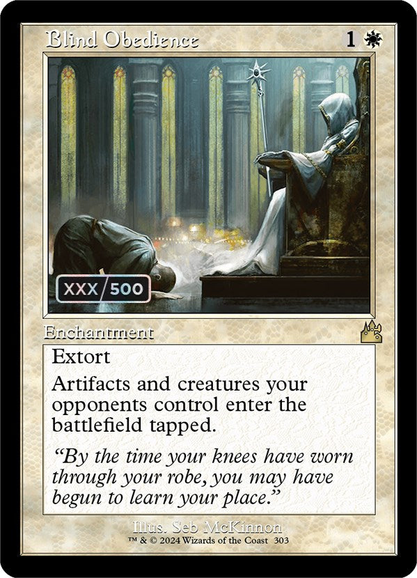 Blind Obedience (Retro) (Serialized) [Ravnica Remastered] | Exor Games Dartmouth
