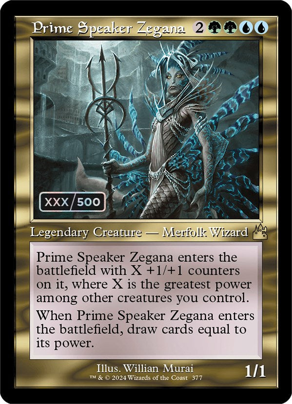 Prime Speaker Zegana (Retro) (Serialized) [Ravnica Remastered] | Exor Games Dartmouth