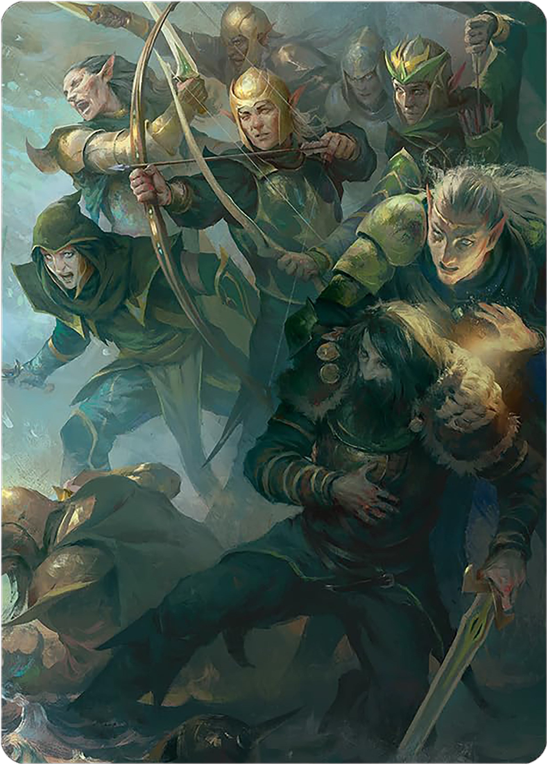 Galadhrim Brigade Art Card [The Lord of the Rings: Tales of Middle-earth Art Series] | Exor Games Dartmouth