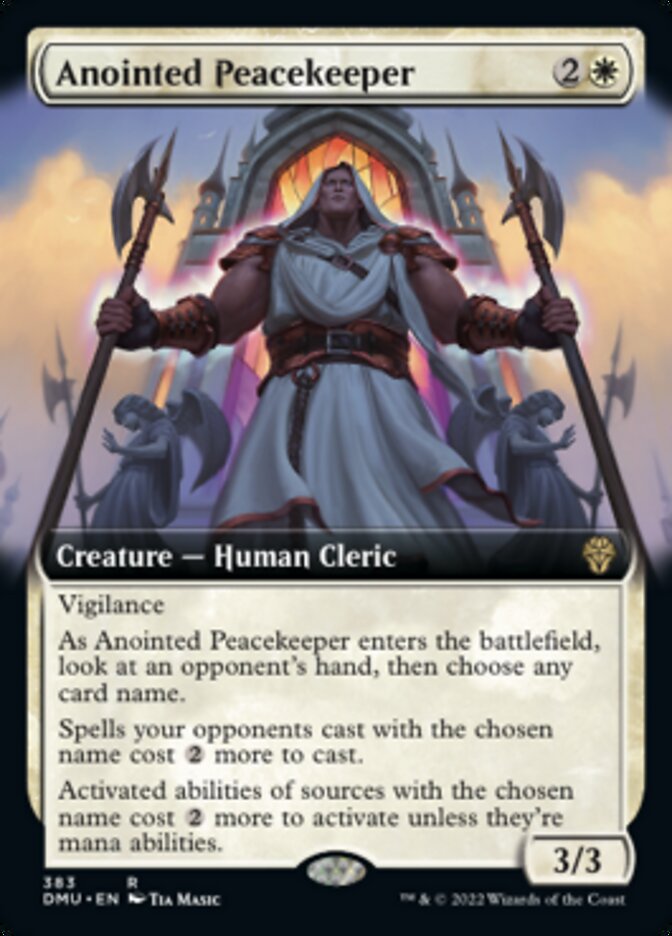 Anointed Peacekeeper (Extended Art) [Dominaria United] | Exor Games Dartmouth