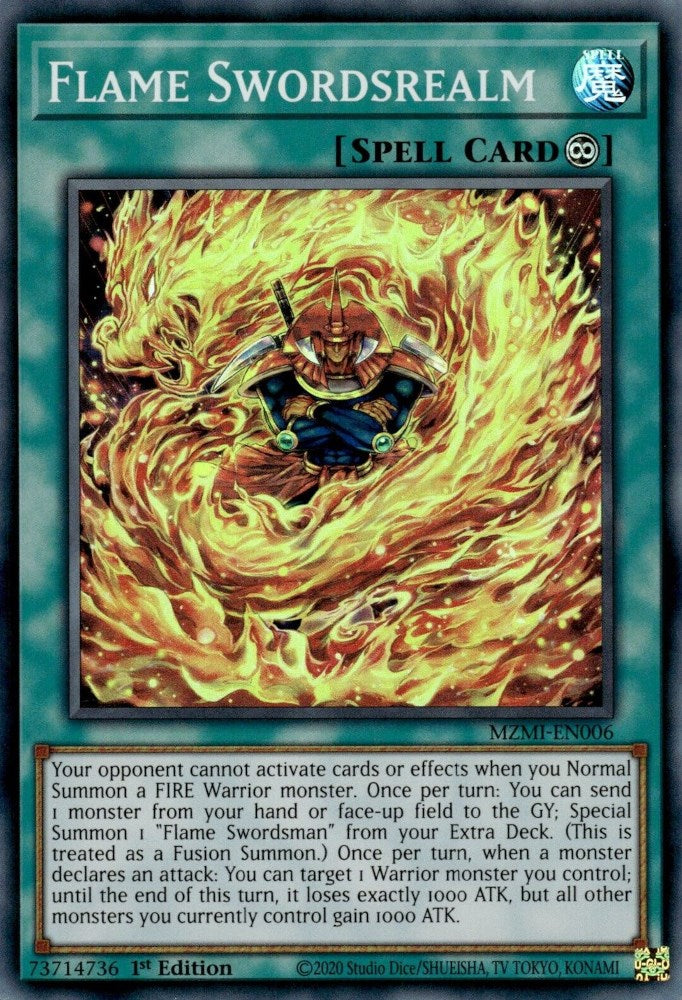 Flame Swordsrealm [MZMI-EN006] Super Rare | Exor Games Dartmouth