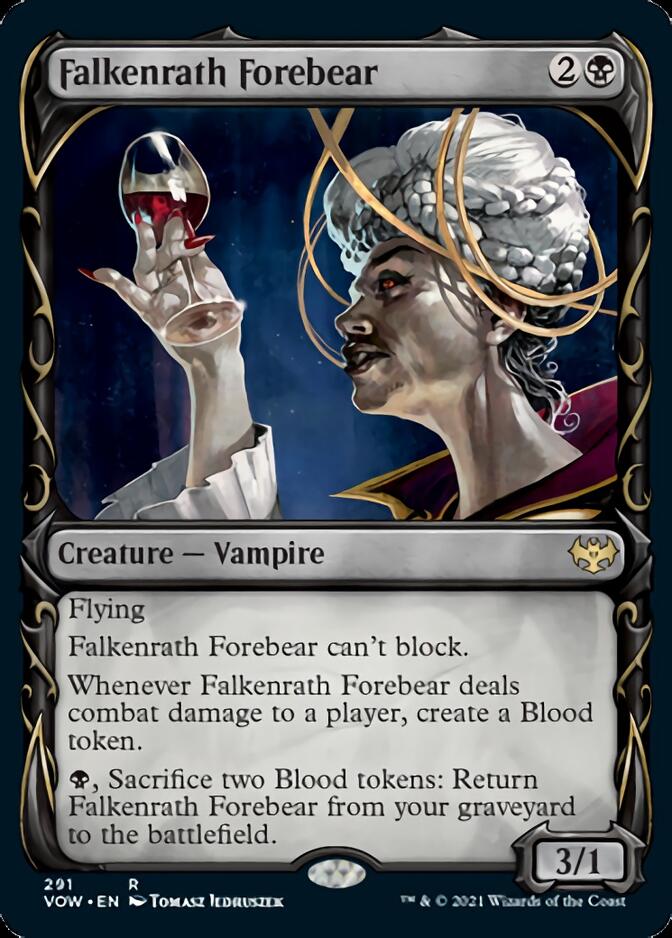 Falkenrath Forebear (Showcase Fang Frame) [Innistrad: Crimson Vow] | Exor Games Dartmouth