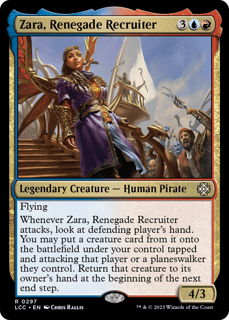 Zara, Renegade Recruiter [The Lost Caverns of Ixalan Commander] | Exor Games Dartmouth