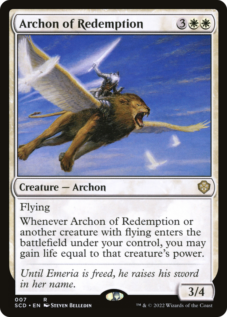 Archon of Redemption [Starter Commander Decks] | Exor Games Dartmouth