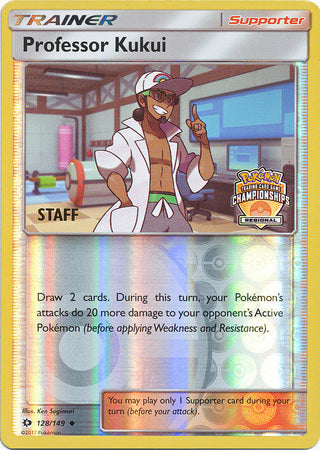 Professor Kukui (128/149) (Regional Championship Promo Staff) [Sun & Moon: Base Set] | Exor Games Dartmouth