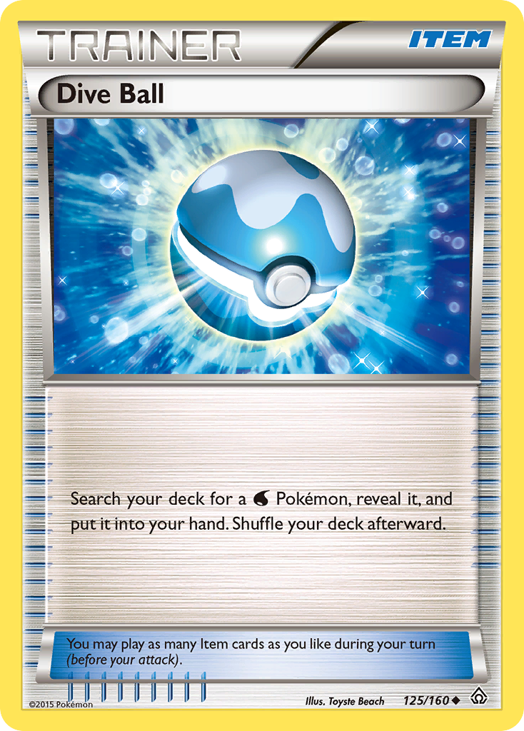 Dive Ball (125/160) [XY: Primal Clash] | Exor Games Dartmouth