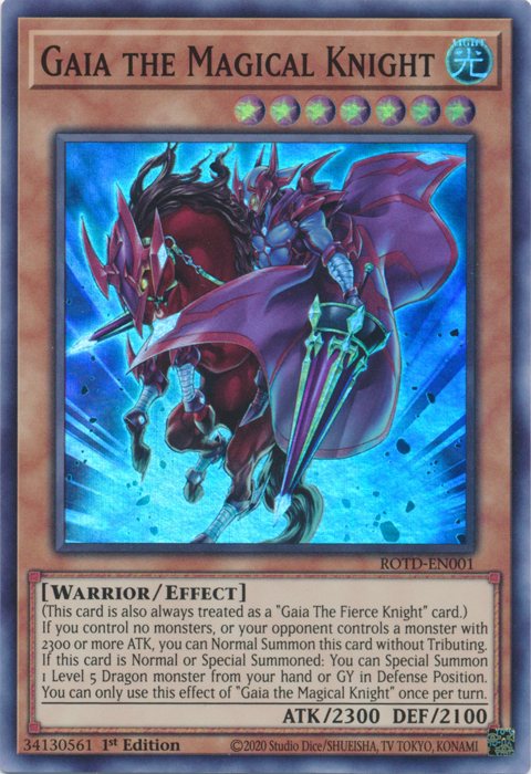 Gaia the Magical Knight [ROTD-EN001] Super Rare | Exor Games Dartmouth