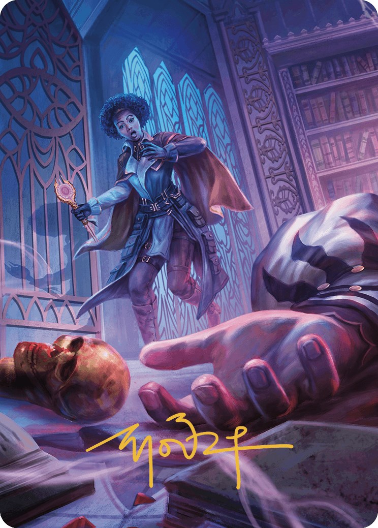 Deadly Complication Art Card (Gold-Stamped Signature) [Murders at Karlov Manor Art Series] | Exor Games Dartmouth
