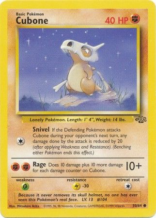 Cubone (50/64) [Jungle Unlimited] | Exor Games Dartmouth