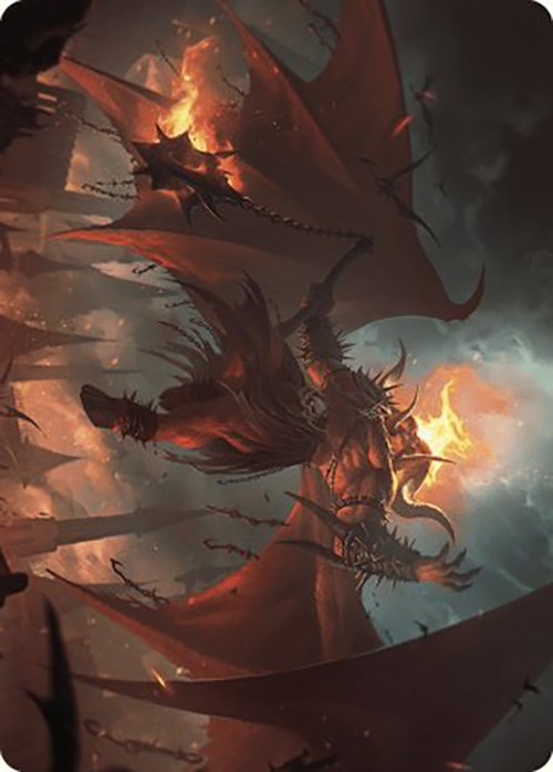 Rakdos, Patron of Chaos Art Card (22/49) [Murders at Karlov Manor Art Series] | Exor Games Dartmouth