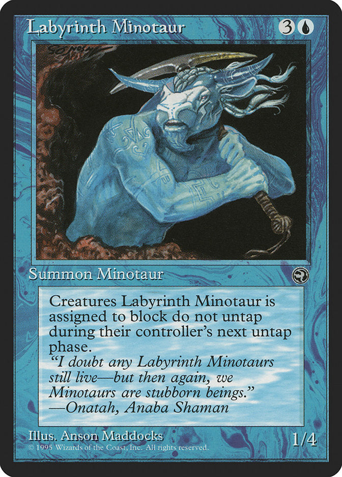 Labyrinth Minotaur (Onatah Flavor Text) [Homelands] | Exor Games Dartmouth