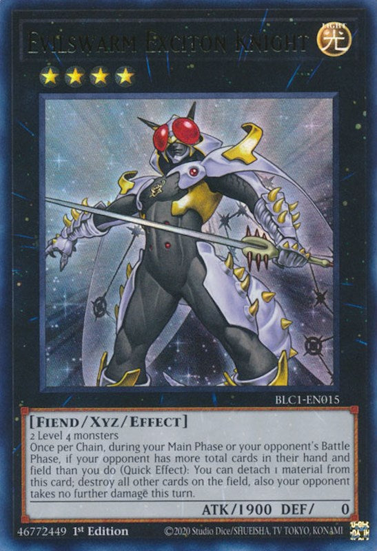 Evilswarm Exciton Knight [BLC1-EN015] Ultra Rare | Exor Games Dartmouth