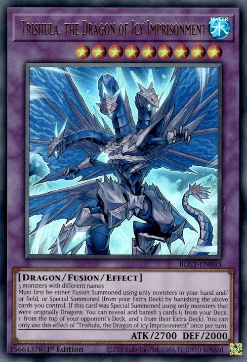 Trishula, the Dragon of Icy Imprisonment [BLC1-EN045] Ultra Rare | Exor Games Dartmouth