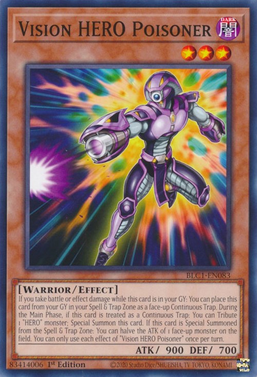 Vision HERO Poisoner [BLC1-EN083] Common | Exor Games Dartmouth