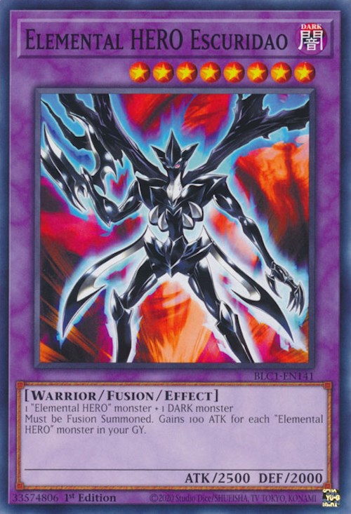 Elemental HERO Escuridao [BLC1-EN141] Common | Exor Games Dartmouth