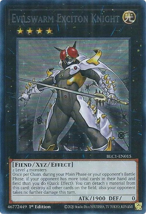 Evilswarm Exciton Knight (Silver) [BLC1-EN015] Ultra Rare | Exor Games Dartmouth