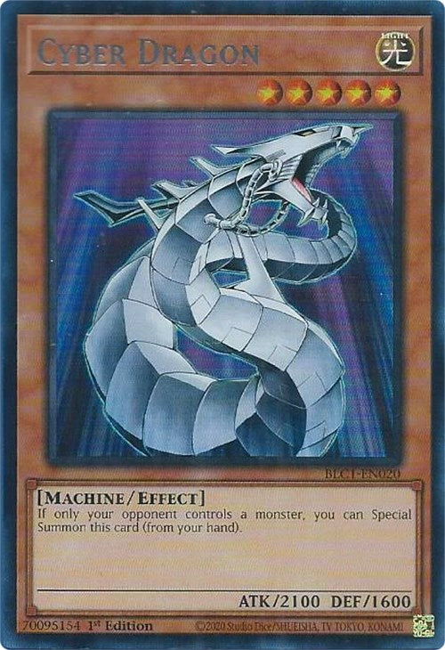 Cyber Dragon (Silver) [BLC1-EN020] Ultra Rare | Exor Games Dartmouth