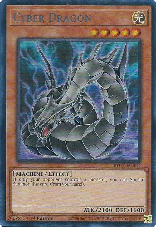 Cyber Dragon (Alternate Art) (Silver) [BLC1-EN021] Ultra Rare | Exor Games Dartmouth