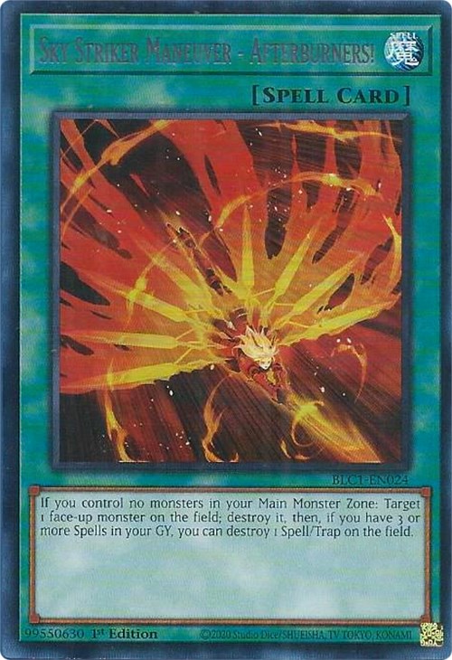 Sky Striker Maneuver - Afterburners! (Silver) [BLC1-EN024] Ultra Rare | Exor Games Dartmouth