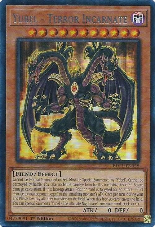 Yubel - Terror Incarnate (Silver) [BLC1-EN028] Ultra Rare | Exor Games Dartmouth