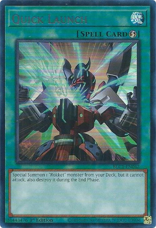 Quick Launch (Silver) [BLC1-EN042] Ultra Rare | Exor Games Dartmouth