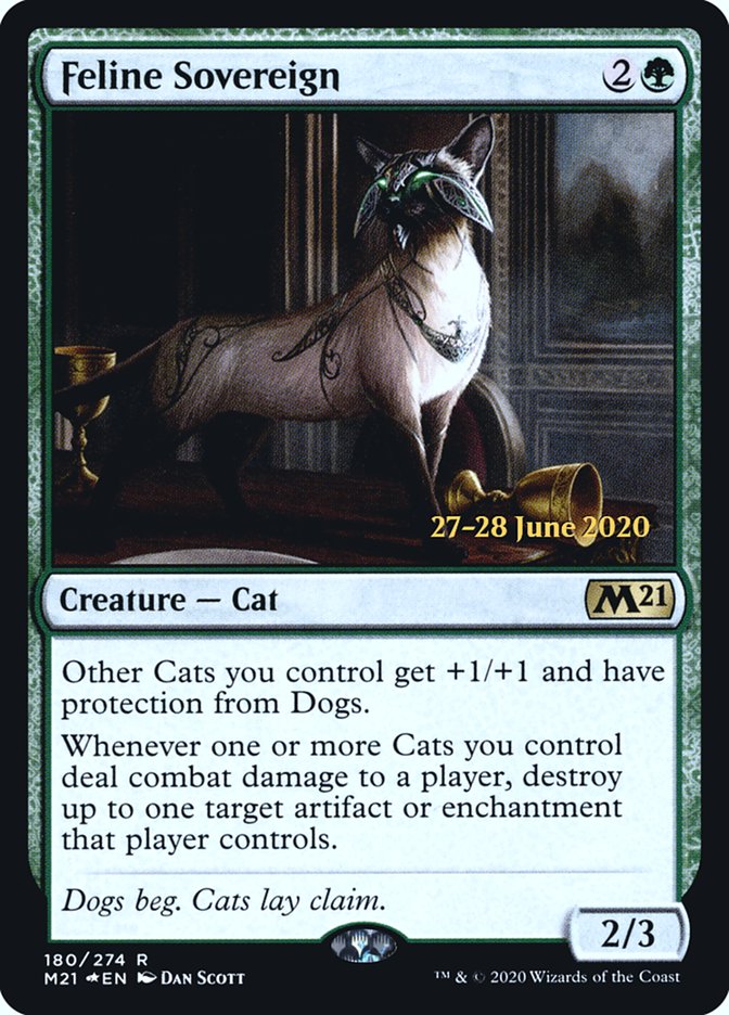 Feline Sovereign  [Core Set 2021 Prerelease Promos] | Exor Games Dartmouth