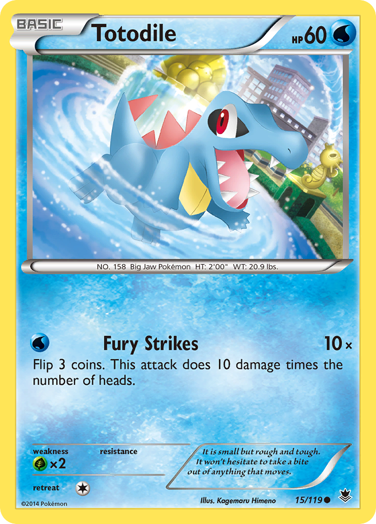 Totodile (15/119) [XY: Phantom Forces] | Exor Games Dartmouth